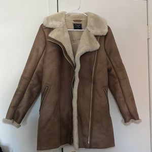 Abercrombie and fitch Sherpa lined coat